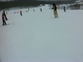 田沢湖でスキーすぎーすぎだー