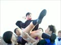 ****胴上げパンチラ①