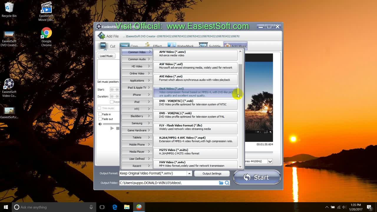 Win7 10 Simplest XviD Video Editor and Converting - FC2 Video